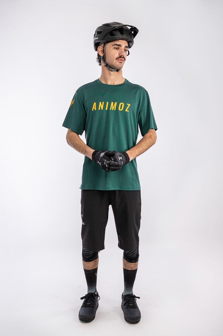 Maillot de manga corta Animoz Raw Green, hombre 5/7