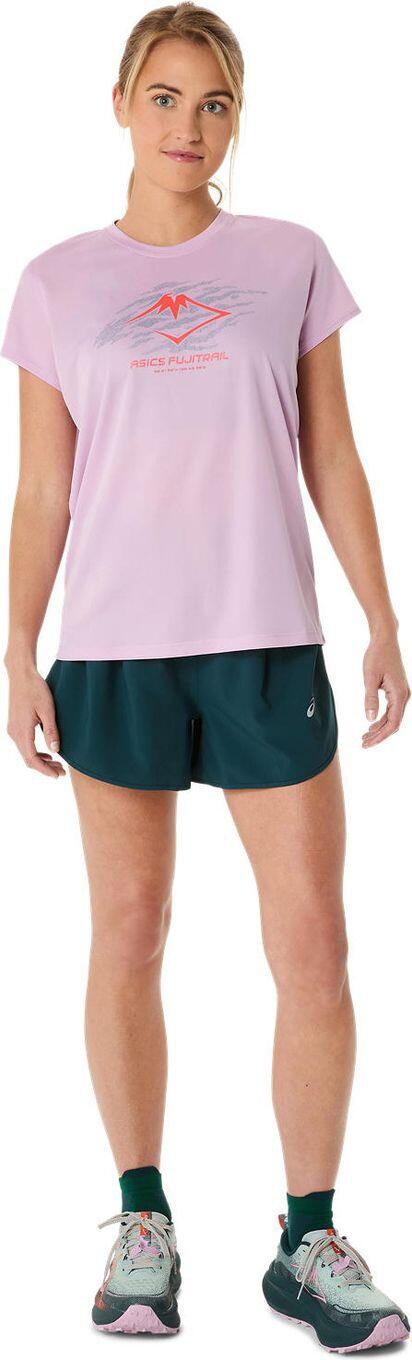 Asics Fujitrail Logo Pink Jersey met korte mouwen 6/6