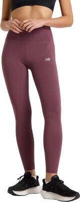 New balance sleek high rise red women's long tight