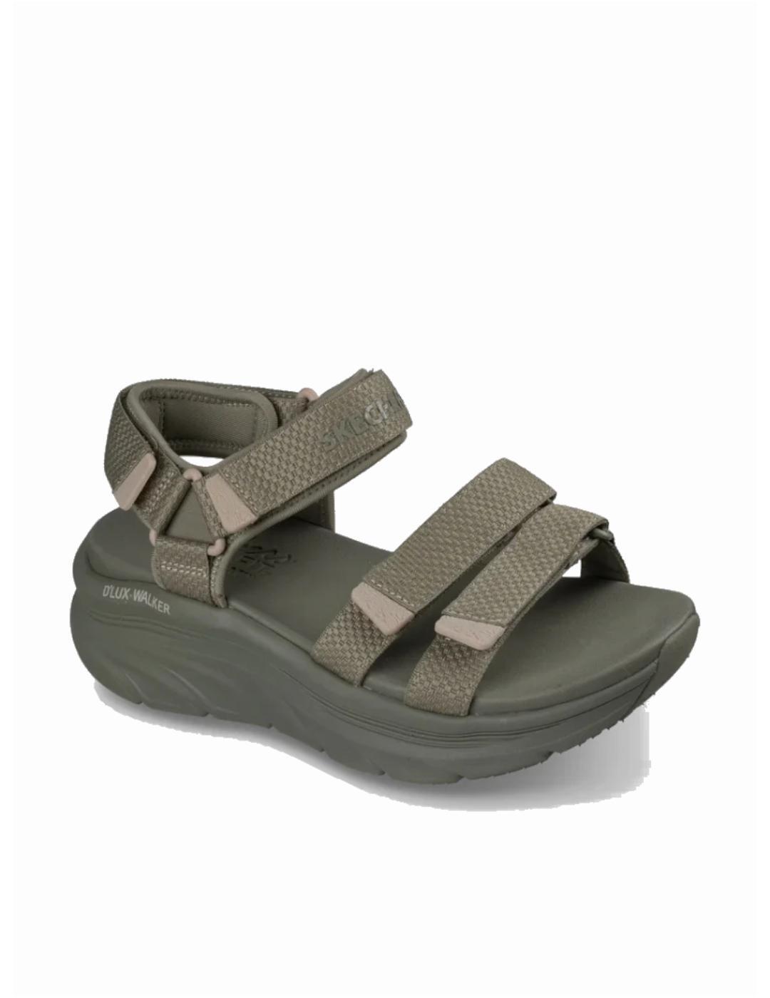 Sandalias para Mujer Skechers  Verde 3/5