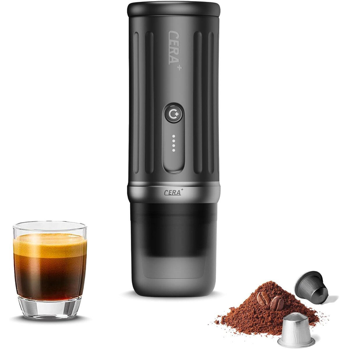Cerapresso Draagbare Espressomachine voor Camping & Reizen 20 Bar USB-C 6/7
