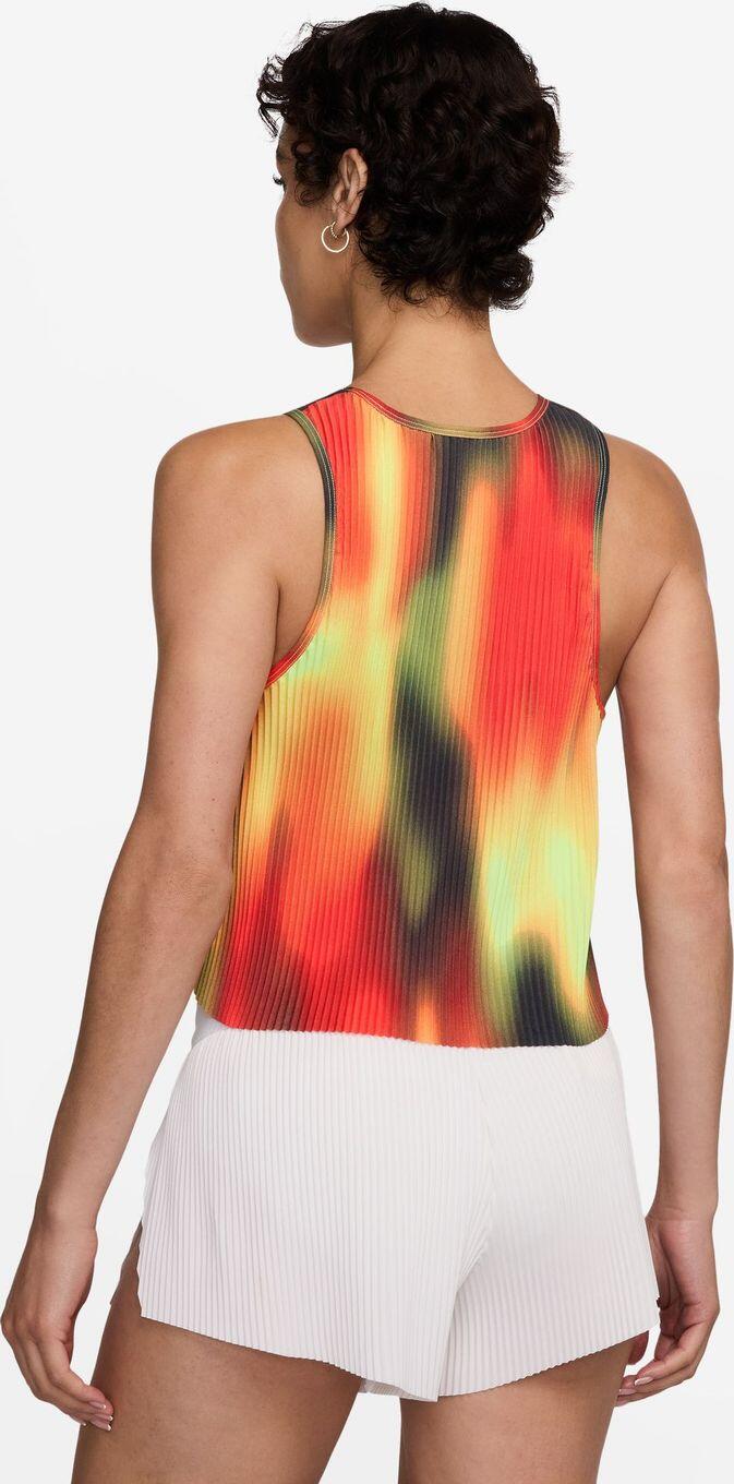 Nike Dri-Fit ADV Aeroswift Crop Tank Rot Gelb Schwarz 2/3