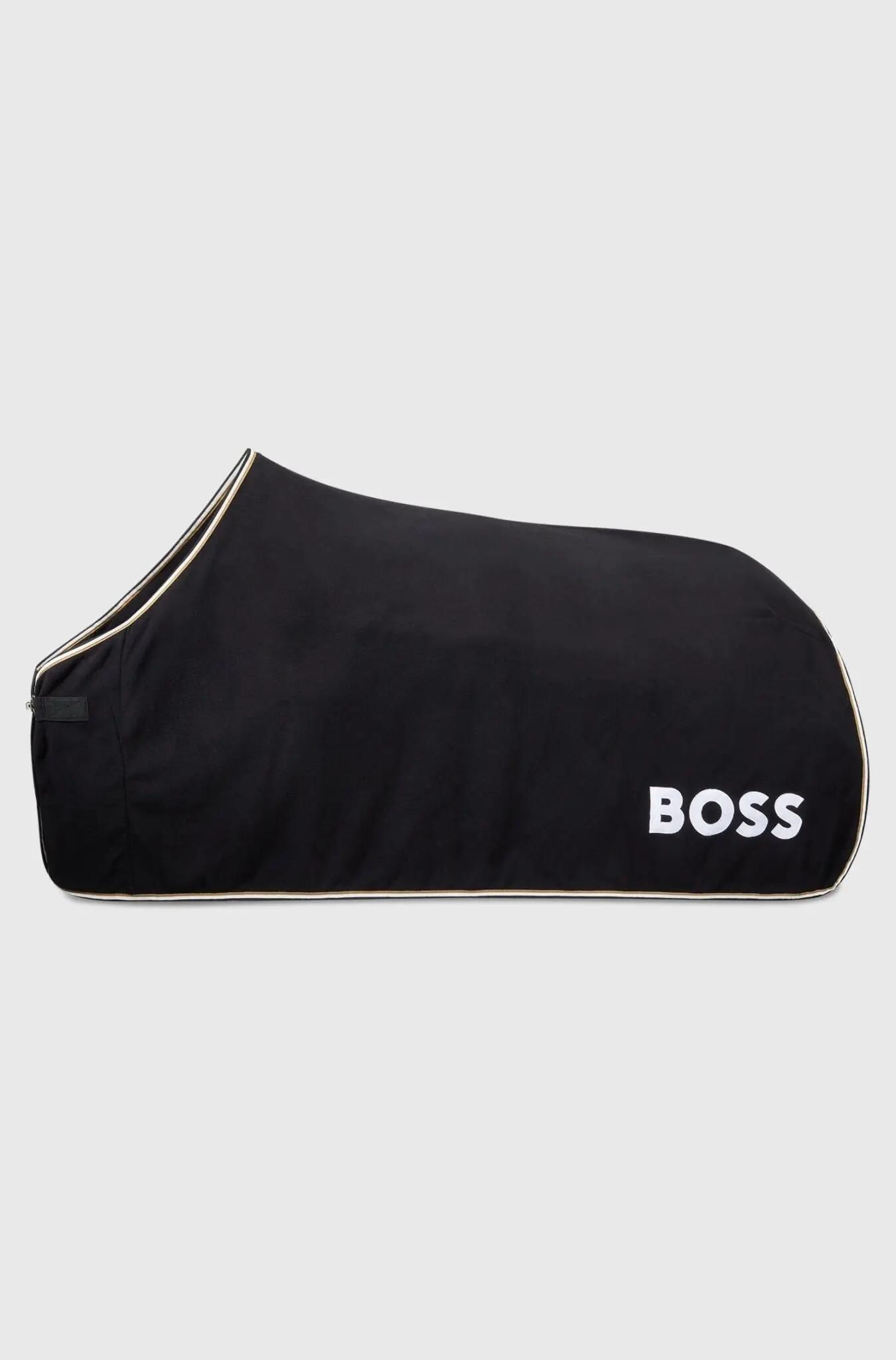 Boss Equestrian Fleece Signature Deken Core Zwart - 1/2