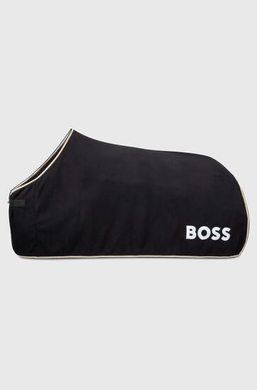 Boss Equestrian Fleece Signature Deken Core Zwart -