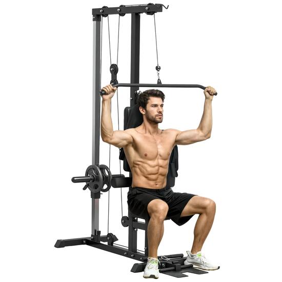 Station de musculation pour tirage poitrine lat pulldown machine réglable