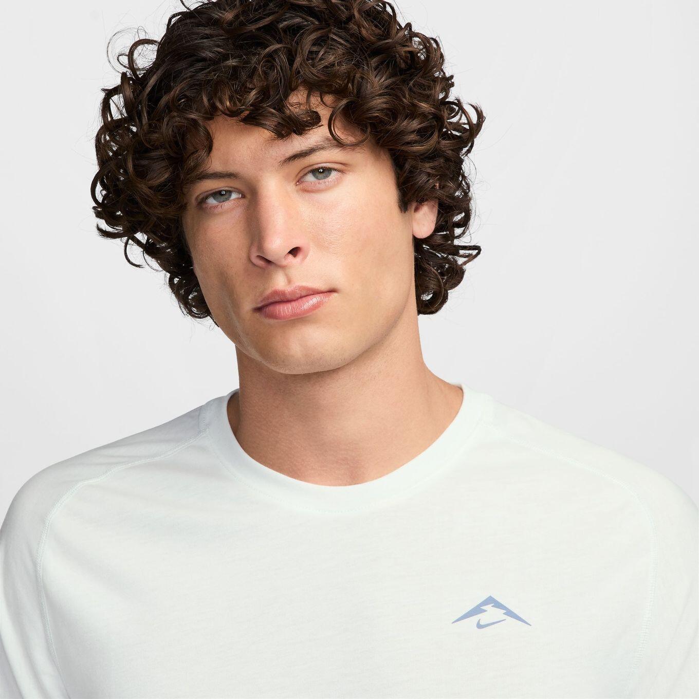 T-Shirt Running Nike Dri-Fit ADV Solar Chase Blanc Homme 3/4