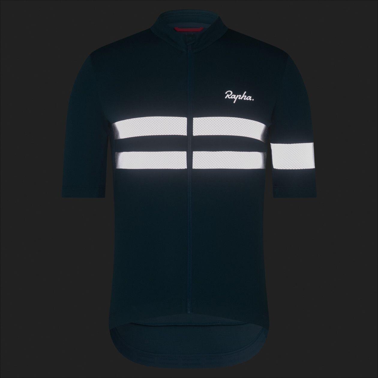 Maglia a maniche corte Rapha Brevet Bleu/Gris 3/4