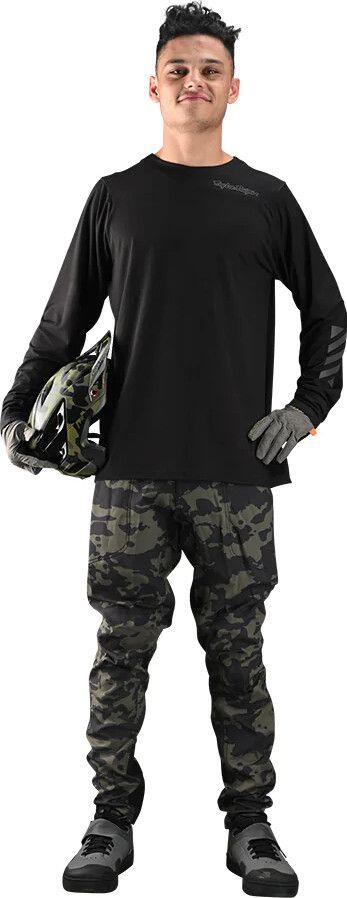 Maillot Manches Courtes Troy Lee Designs Skyline Chill Noir 3/4