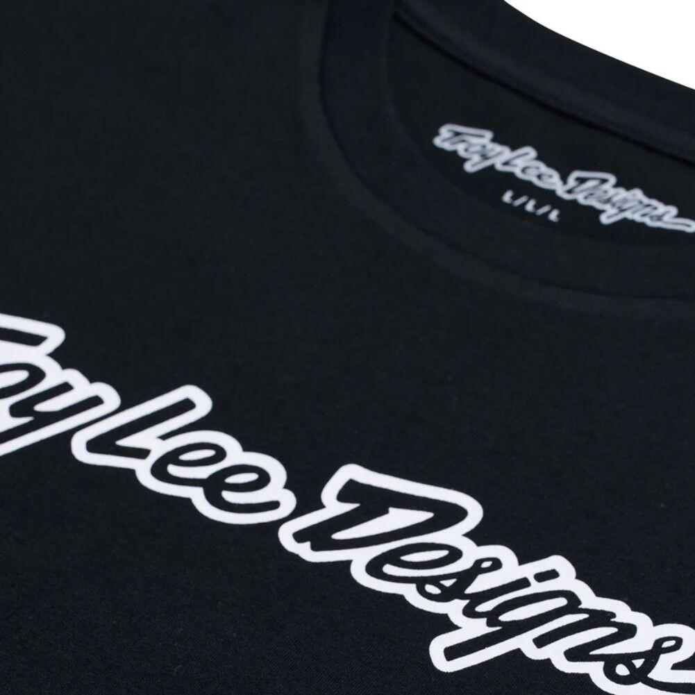 T-Shirt Manches Courtes Troy Lee Designs Signature Noir 3/5