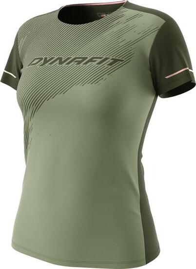 T-Shirt Running Dynafit Alpine Kaki Femme