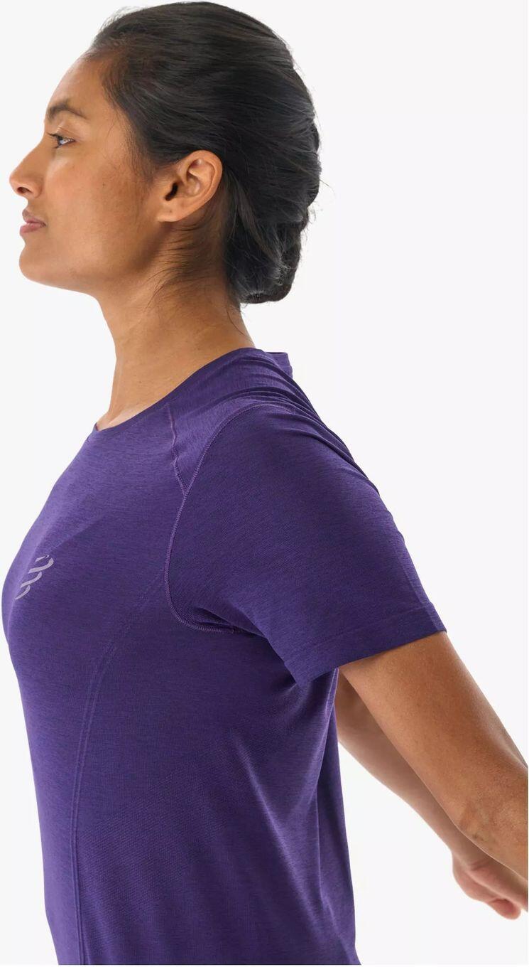 Compressport Performance Women's Jersey met korte mouwen Purple 3/4