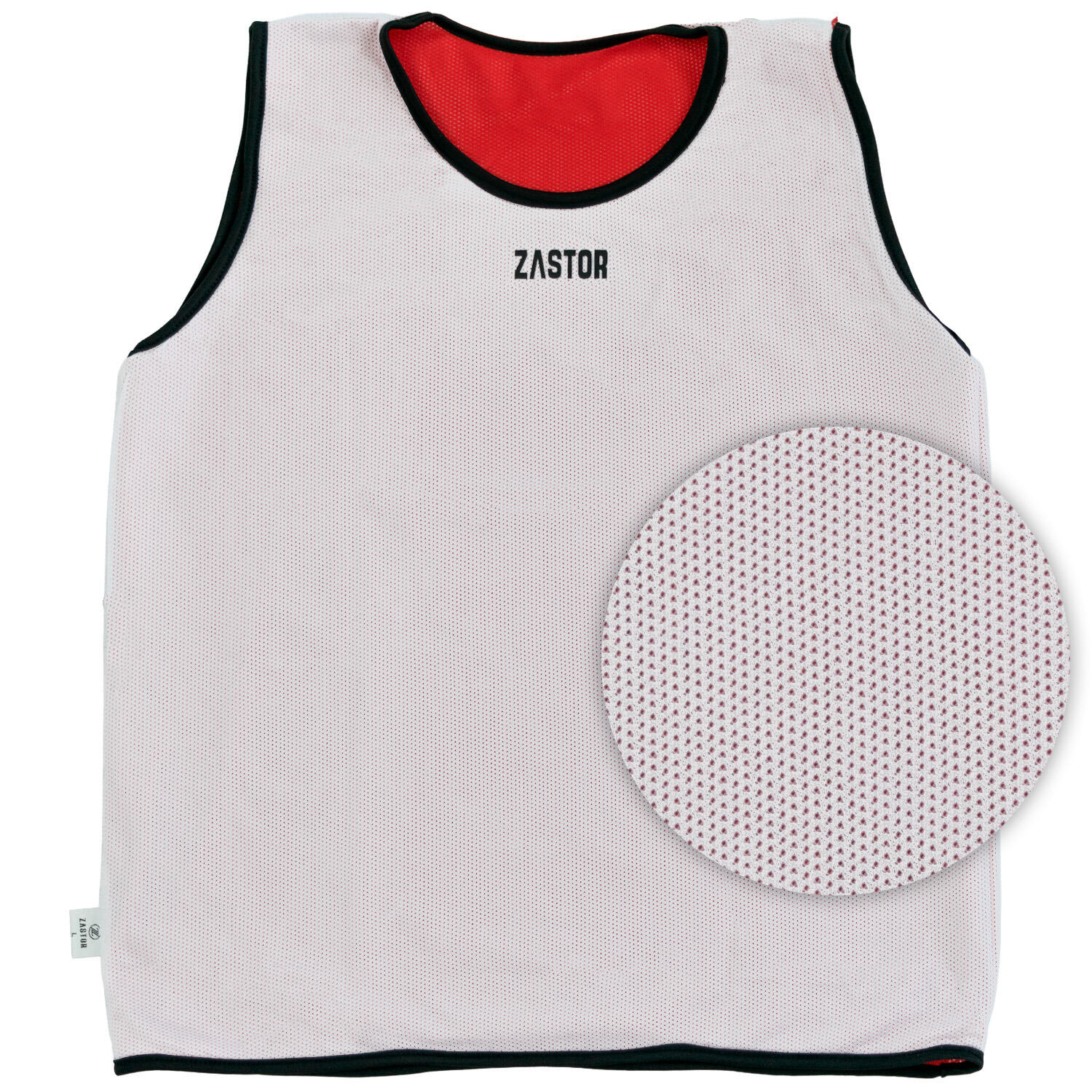 Peto Entrenamiento Reversible Zastor Ressy Rojo/Blanco 6/6