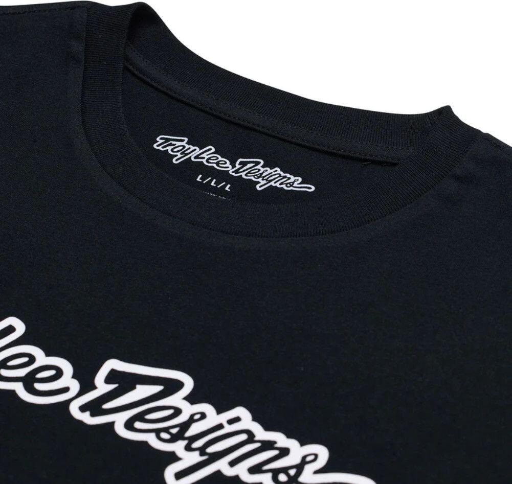 T-Shirt Manches Courtes Troy Lee Designs Signature Noir 4/5