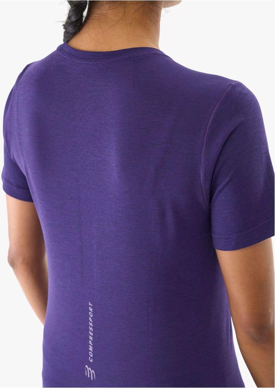 Compressport Performance Women's Jersey met korte mouwen Purple 4/4