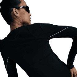 Langarm Trikot Nike Run Division Reflective Schwarz Women 4/5