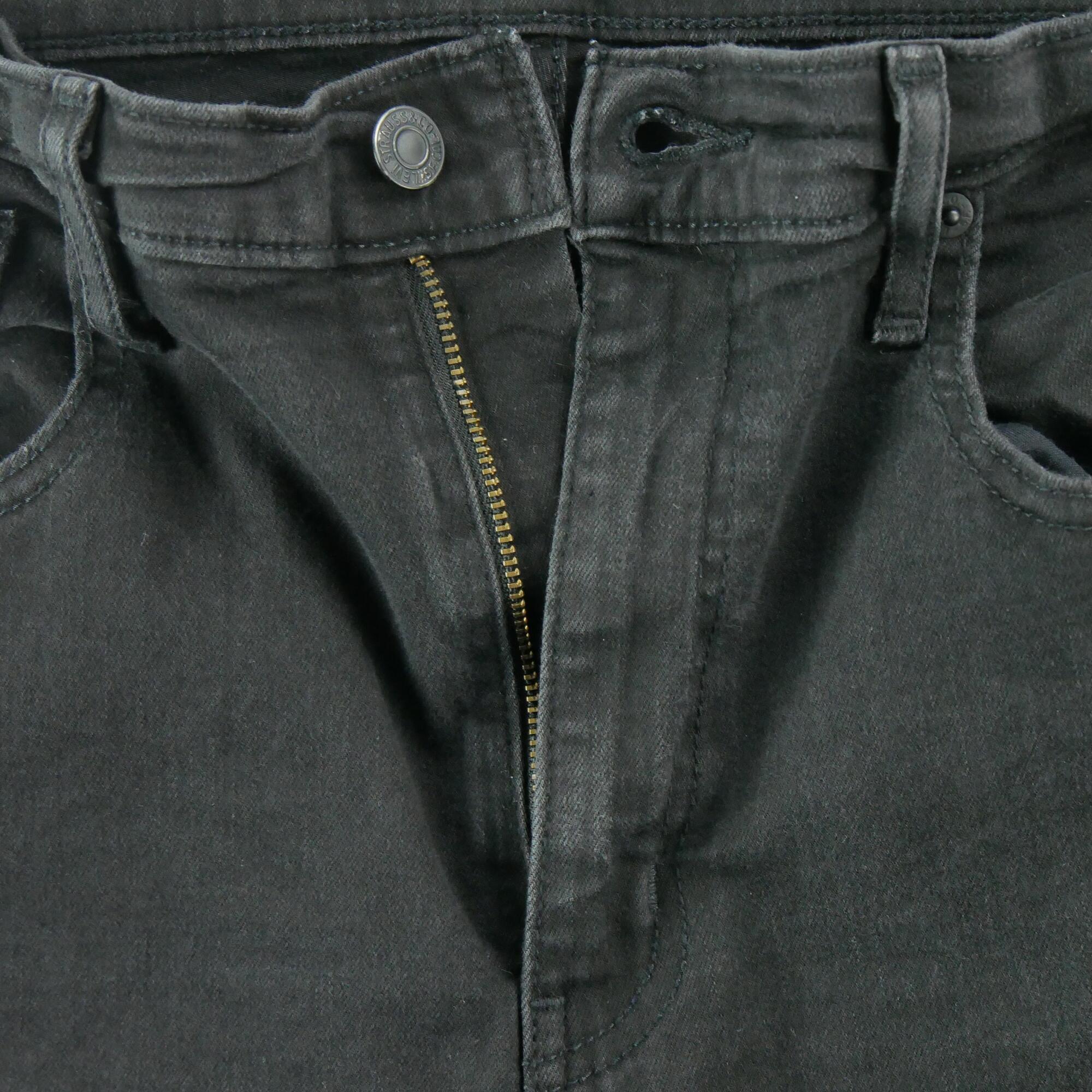 Tweedehands - Levi Strauss dames jeans Mile High super skinny zwart - Als nieuw 5/7
