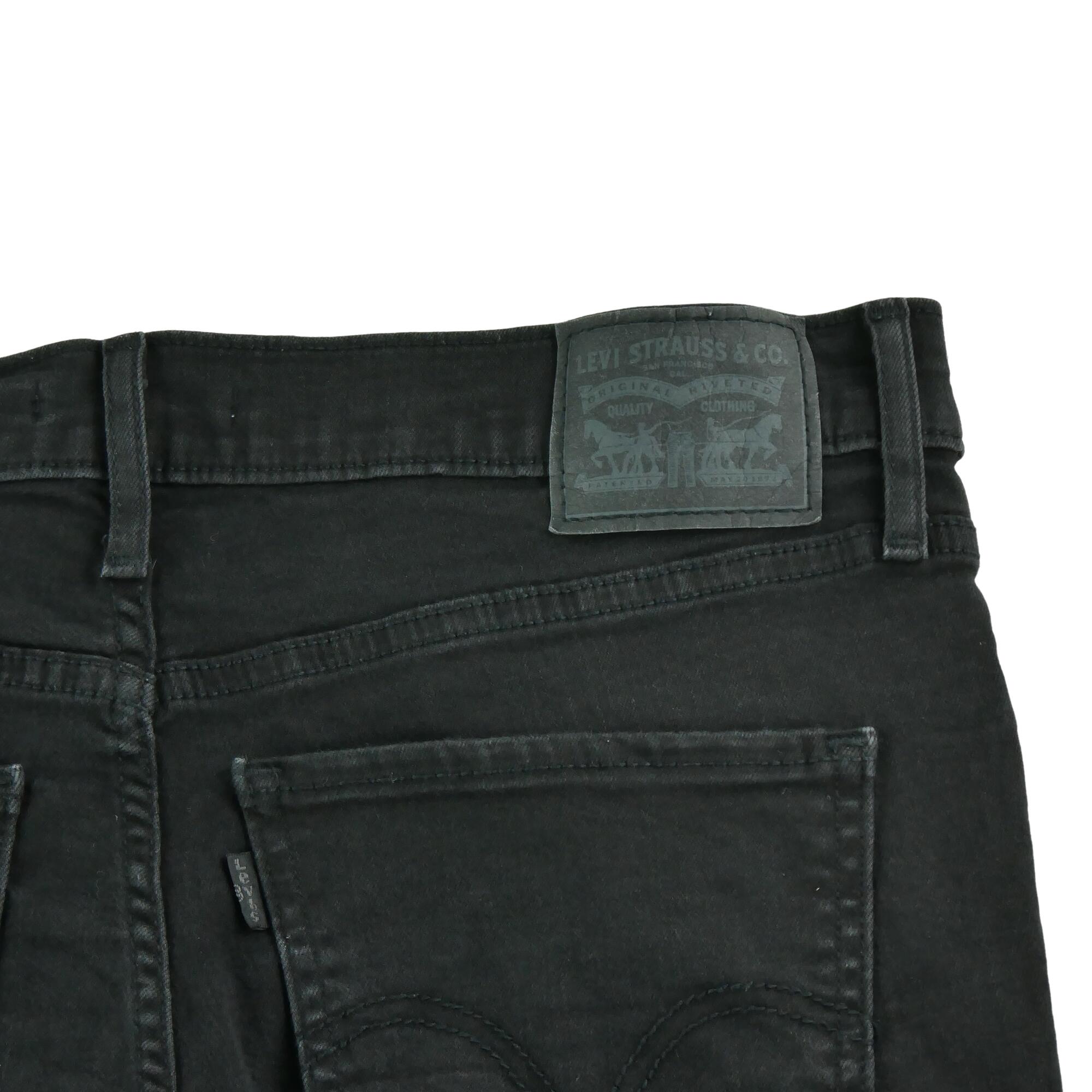 Tweedehands - Levi Strauss dames jeans Mile High super skinny zwart - Als nieuw 7/7