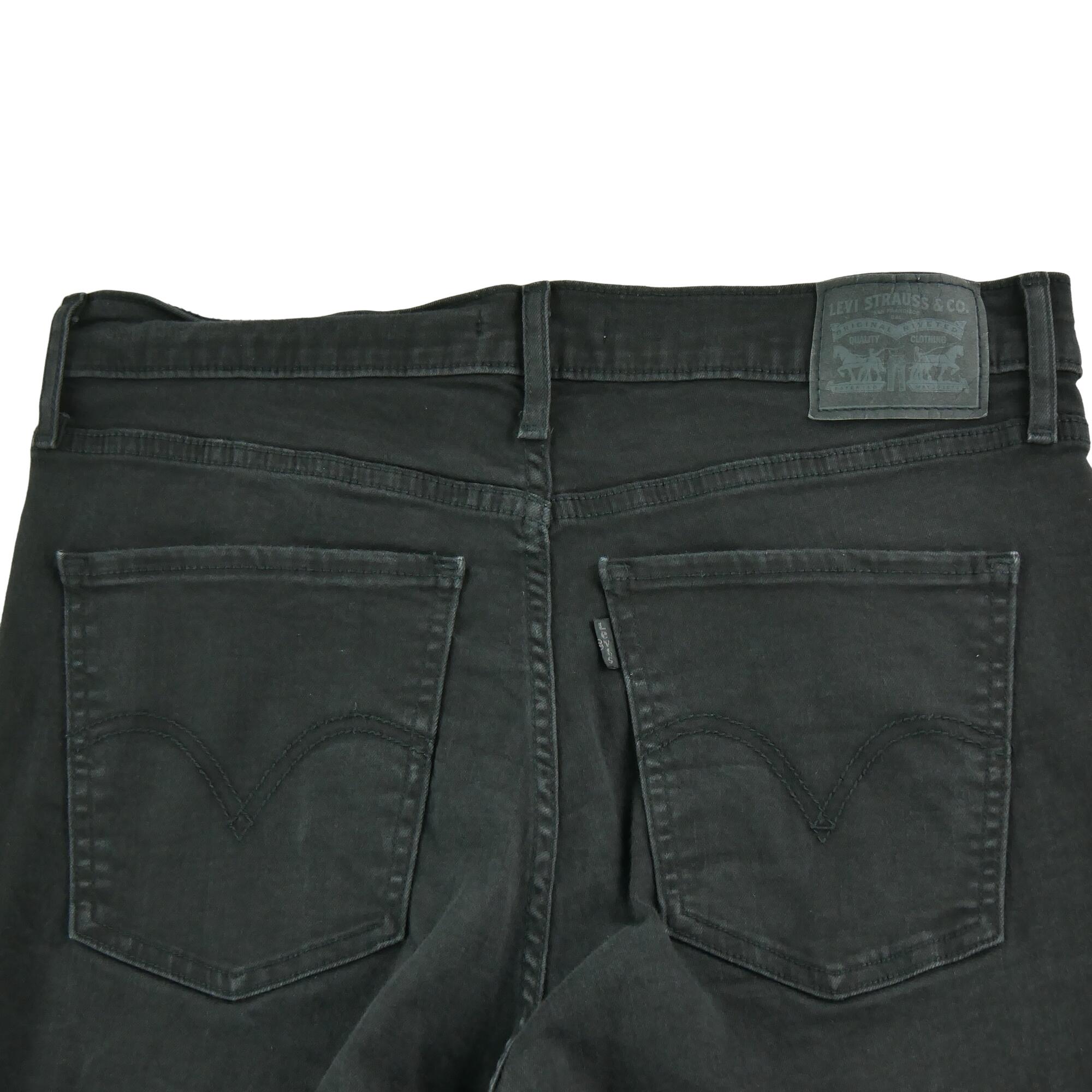 Tweedehands - Levi Strauss dames jeans Mile High super skinny zwart - Als nieuw 4/7