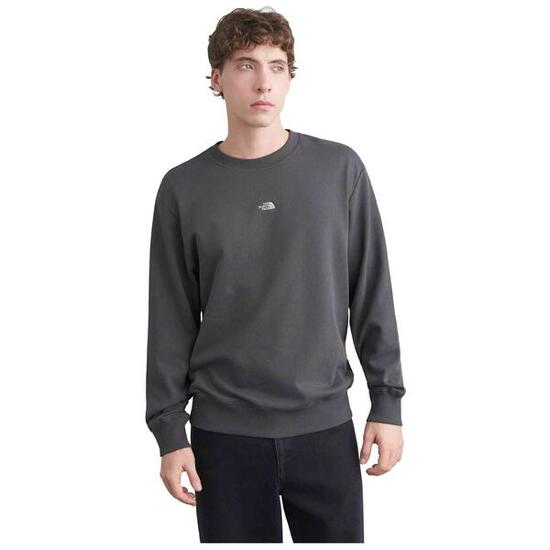 Sweat The north face modèle U ESSENTIAL LIGHT RELAXED CREW ANTHRACITE pour homme