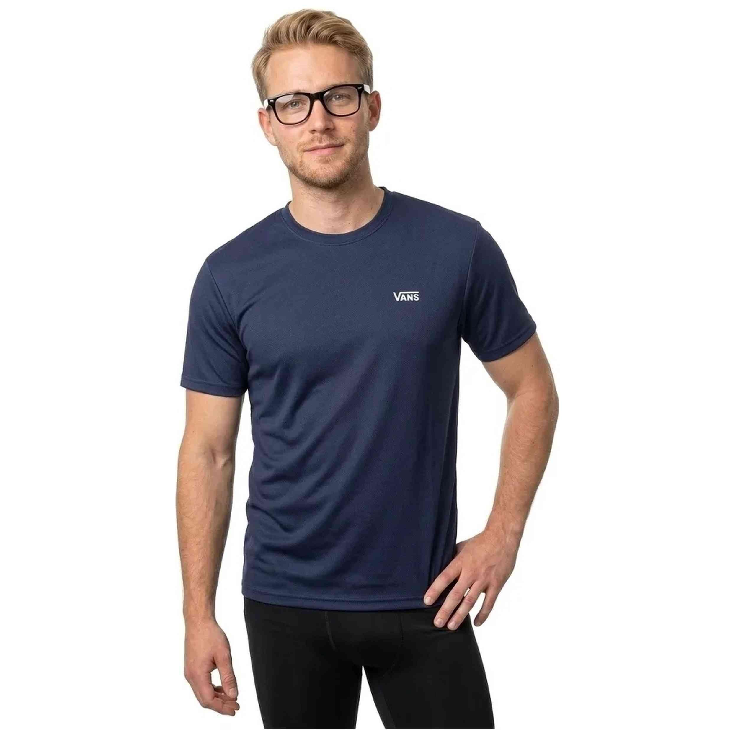 T-shirt Vans modèle LEFT CHEST SS Deep Indigo pour homme 2/2