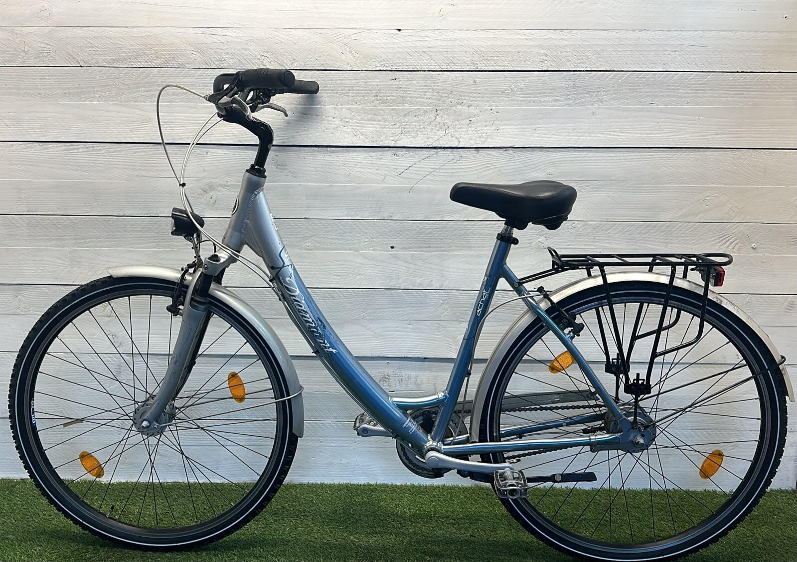 Stadsfiets 55 cm, blauw - 8 versnellingen 3/3