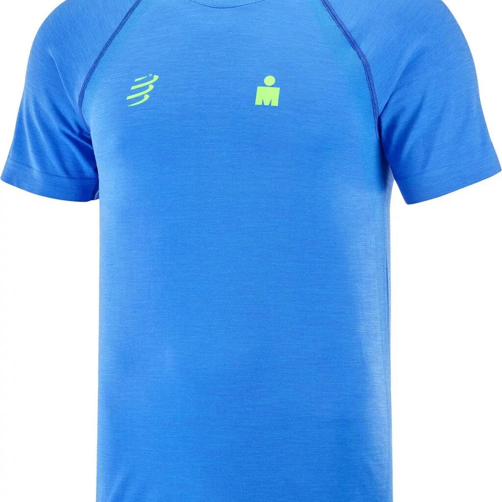 Compressport IronMan Seaside Blue short-sleeved jersey