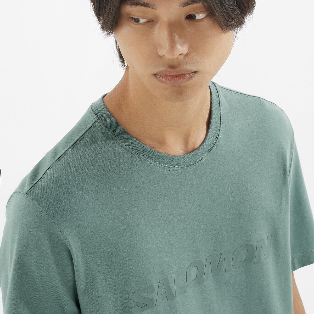 T-shirt manches courtes Salomon Logo Vert Homme 3/5