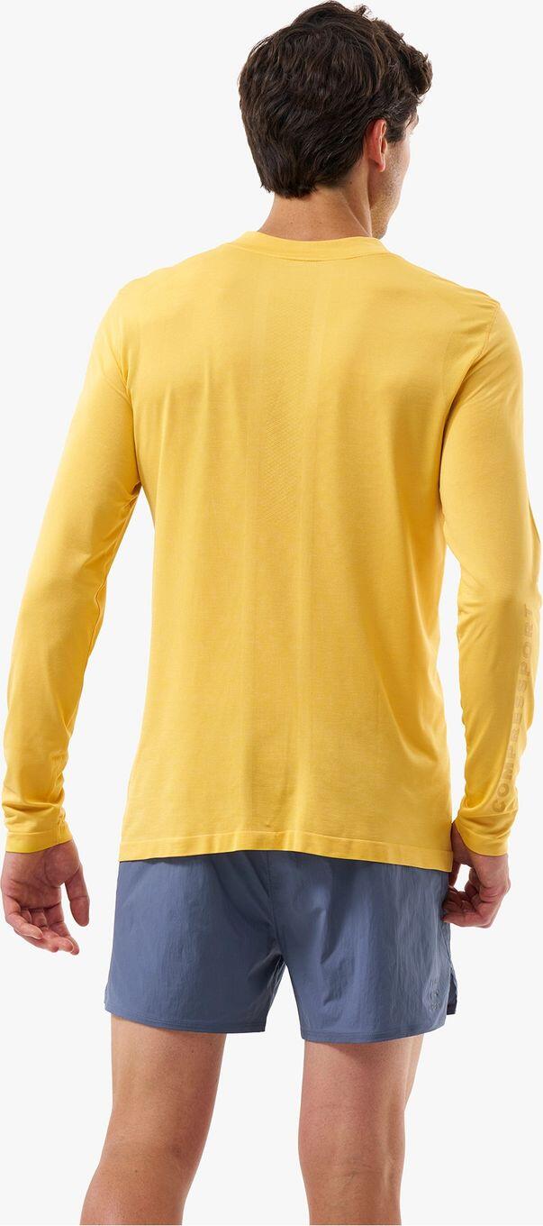 Maglia a manica lunga Compressport Performance Yellow Uomo 2/5