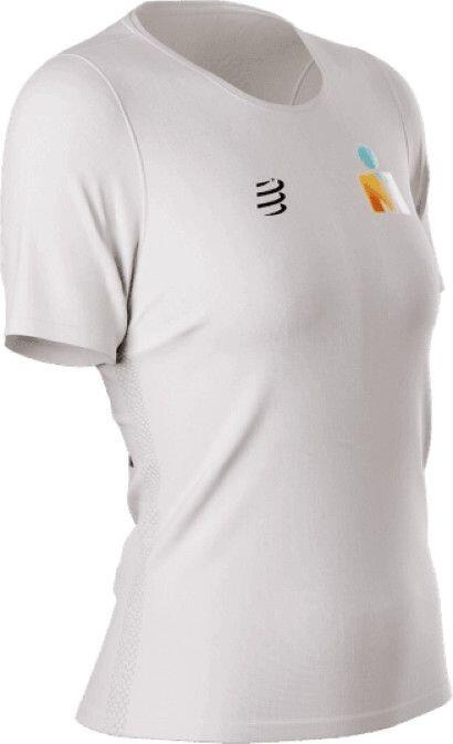 T-Shirt Running Compressport Training Ironman 2025 Blanc Femme 5/6