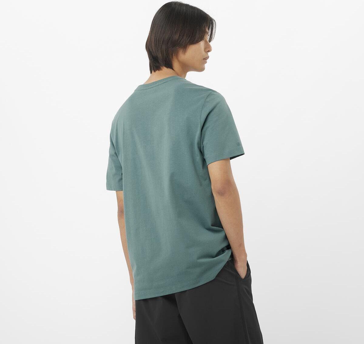 T-shirt manches courtes Salomon Logo Vert Homme 2/5