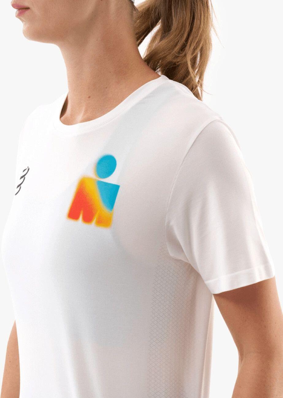 T-Shirt Running Compressport Training Ironman 2025 Blanc Femme 4/6