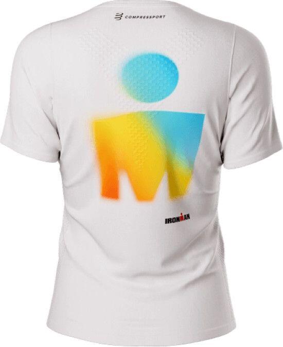 T-Shirt Running Compressport Training Ironman 2025 Blanc Femme 6/6