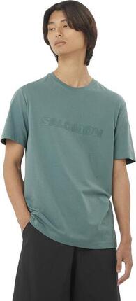 T-shirt manches courtes Salomon Logo Vert Homme