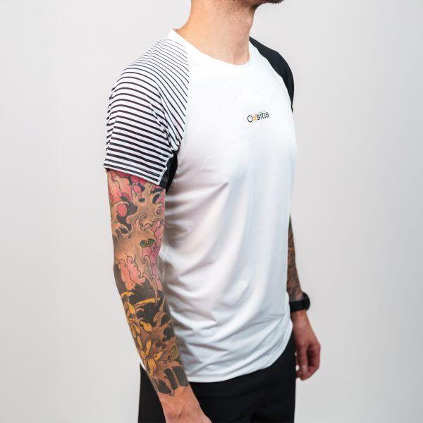 Oxsitis X-Train Herren Kurzarmtrikot Weiß/Schwarz 4/5