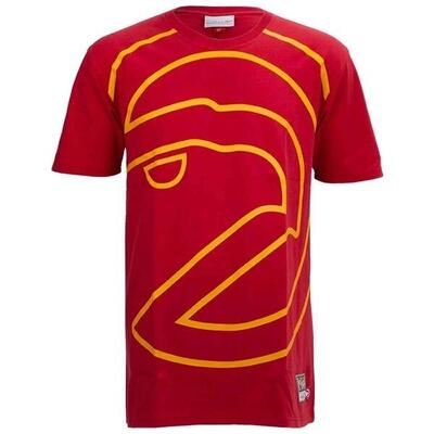 T-shirt met korte mouwen mitchell & ness model atlanta hawks red big voor mannen