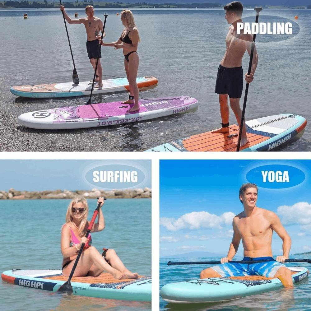 Planche de paddle gonflable Highpi 320x78x15cm (10'6"x31"x6") 7/7