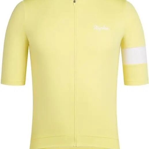 Rapha Core Jersey Yellow/White Men's short sleeve jersey