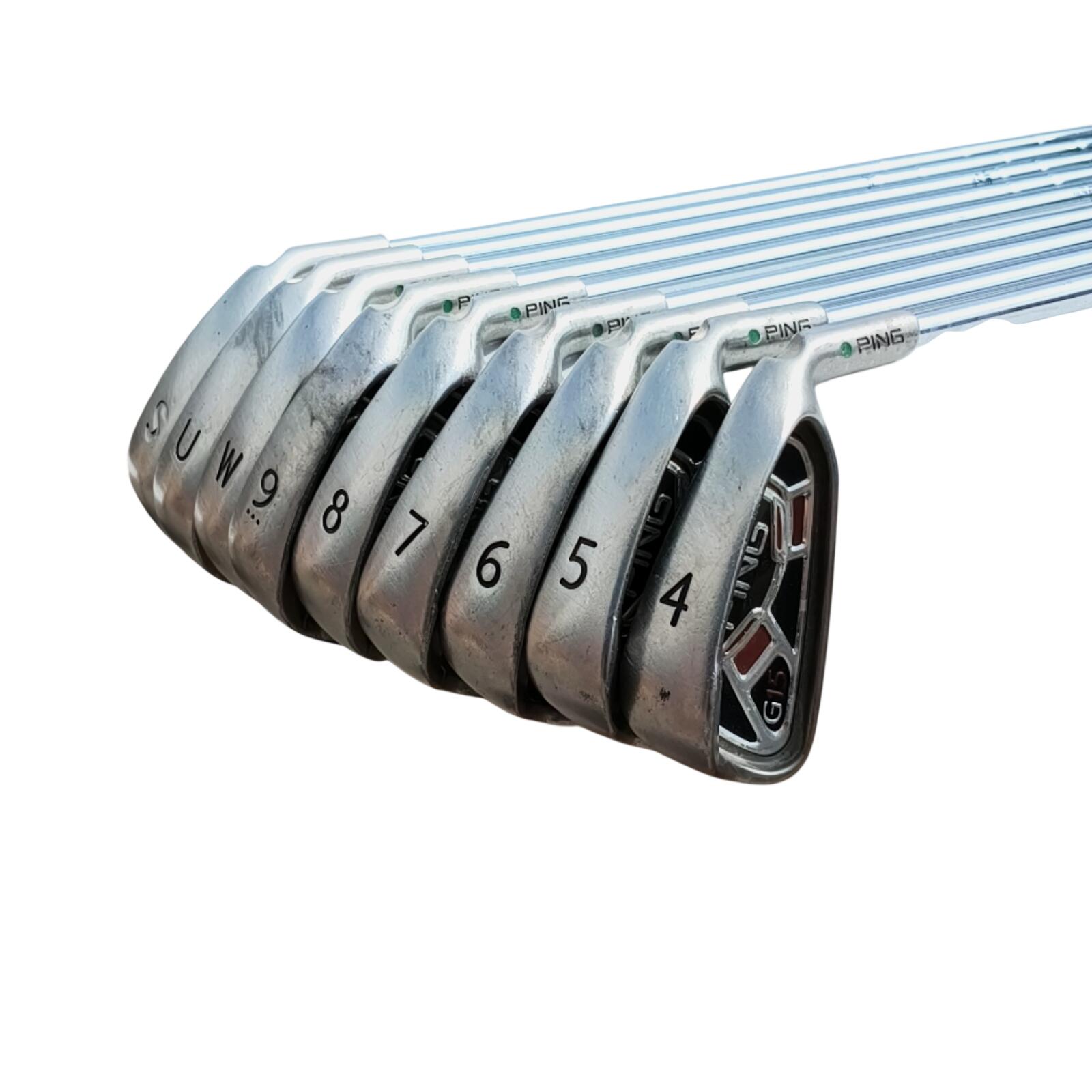 PING G15 IJzerset / 4-PW+UW+SW / Flex Regular / Staal 3/7