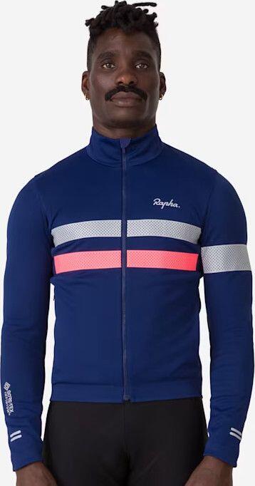 Maglia a maniche lunghe Rapha Brevet Windstopper Blu/Rosa 3/7