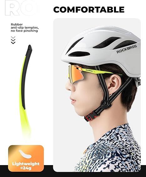 ROCKBROS Fahrradbrille Polarisierte Sportsonnenbrille UV400 4/5