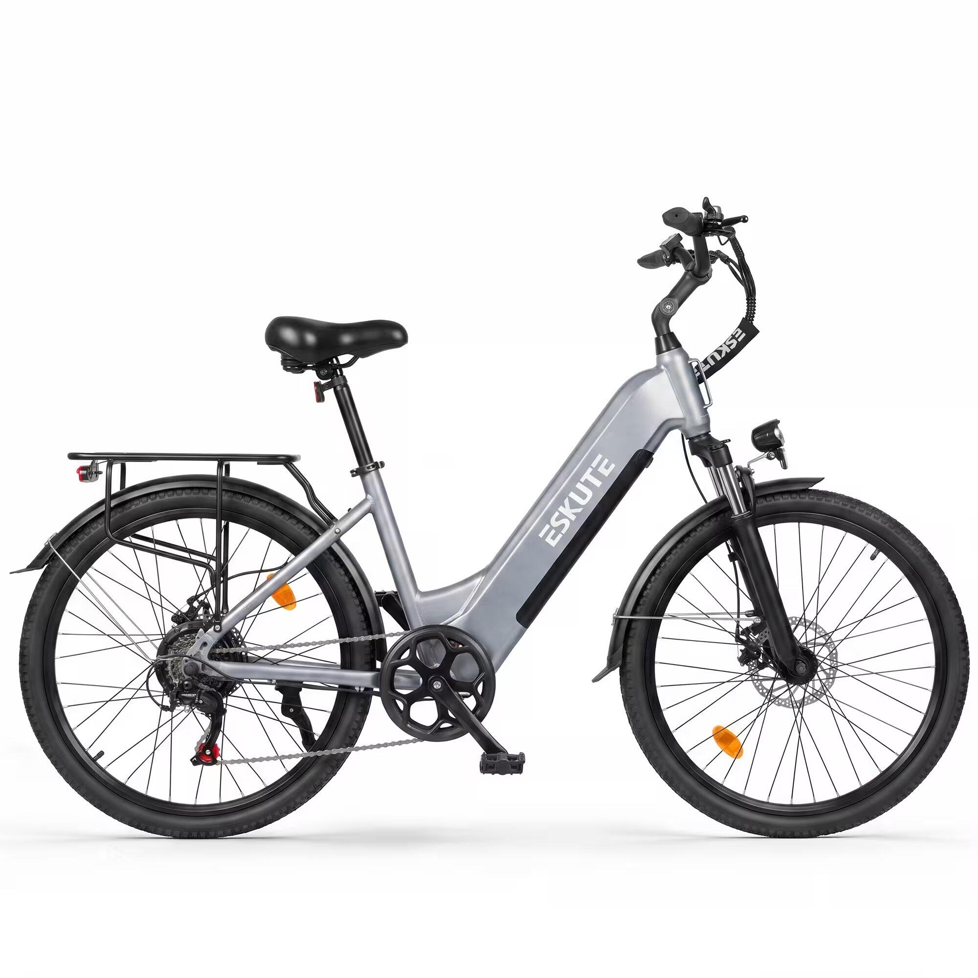 Bici elettrica C202 26", motore 250W, batteria rimovibile 48V 17,5Ah, 7 marce 4/4