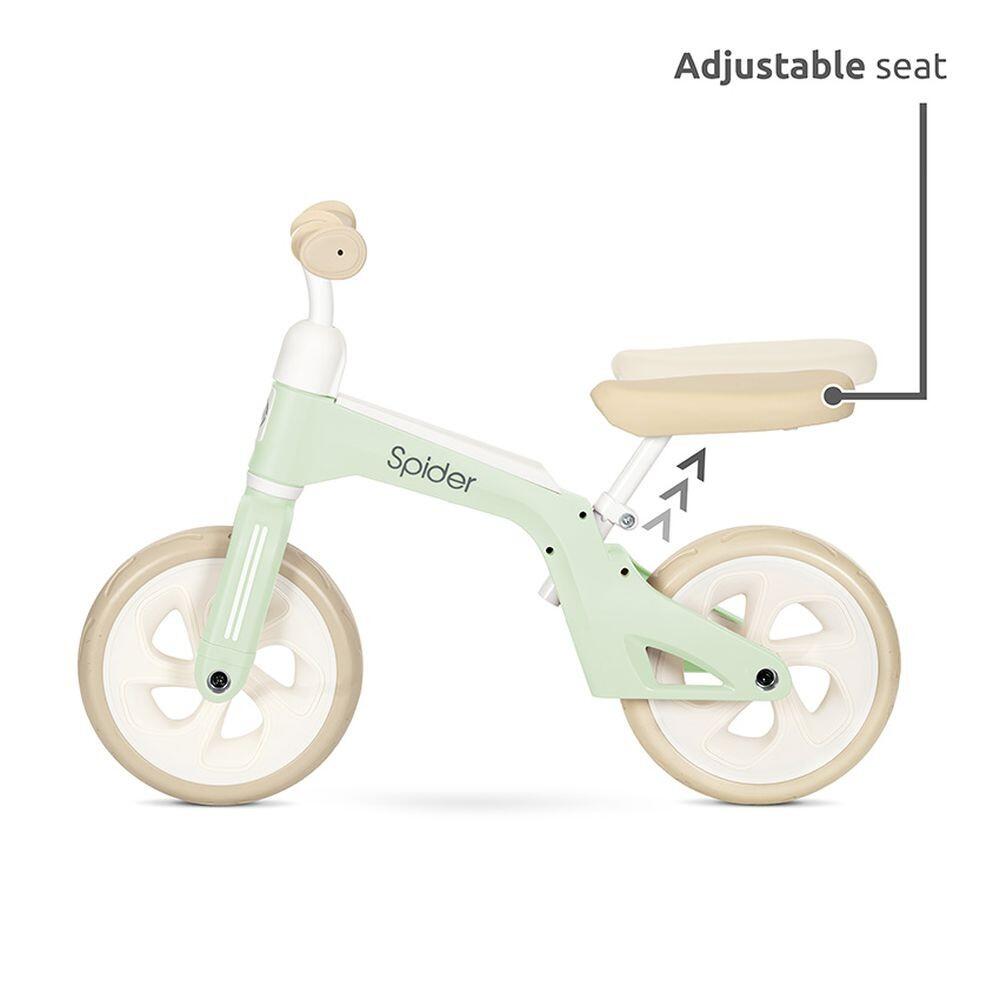 Infantil Paseo Bicicleta equilibrio SPIDER asiento ajustable limitador Mint 3/5