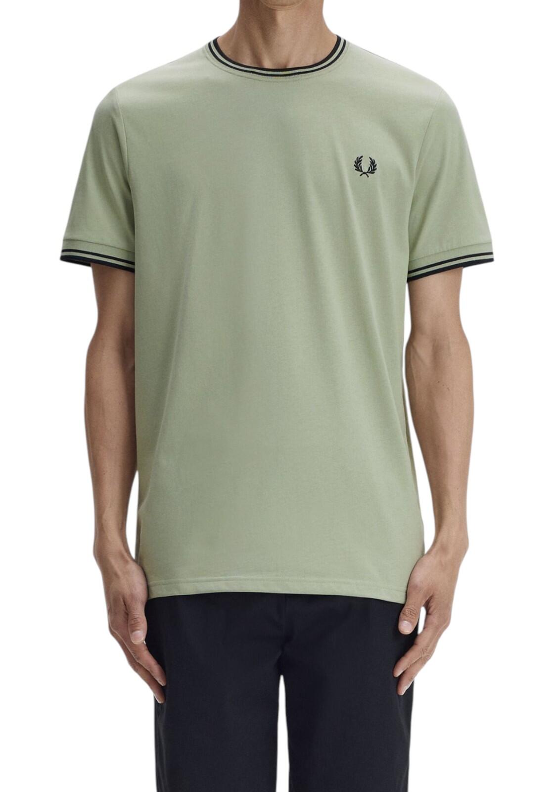 T-shirt met korte mouwen Fred perry model Twin Tipped T-Shirt voor mannen 3/4