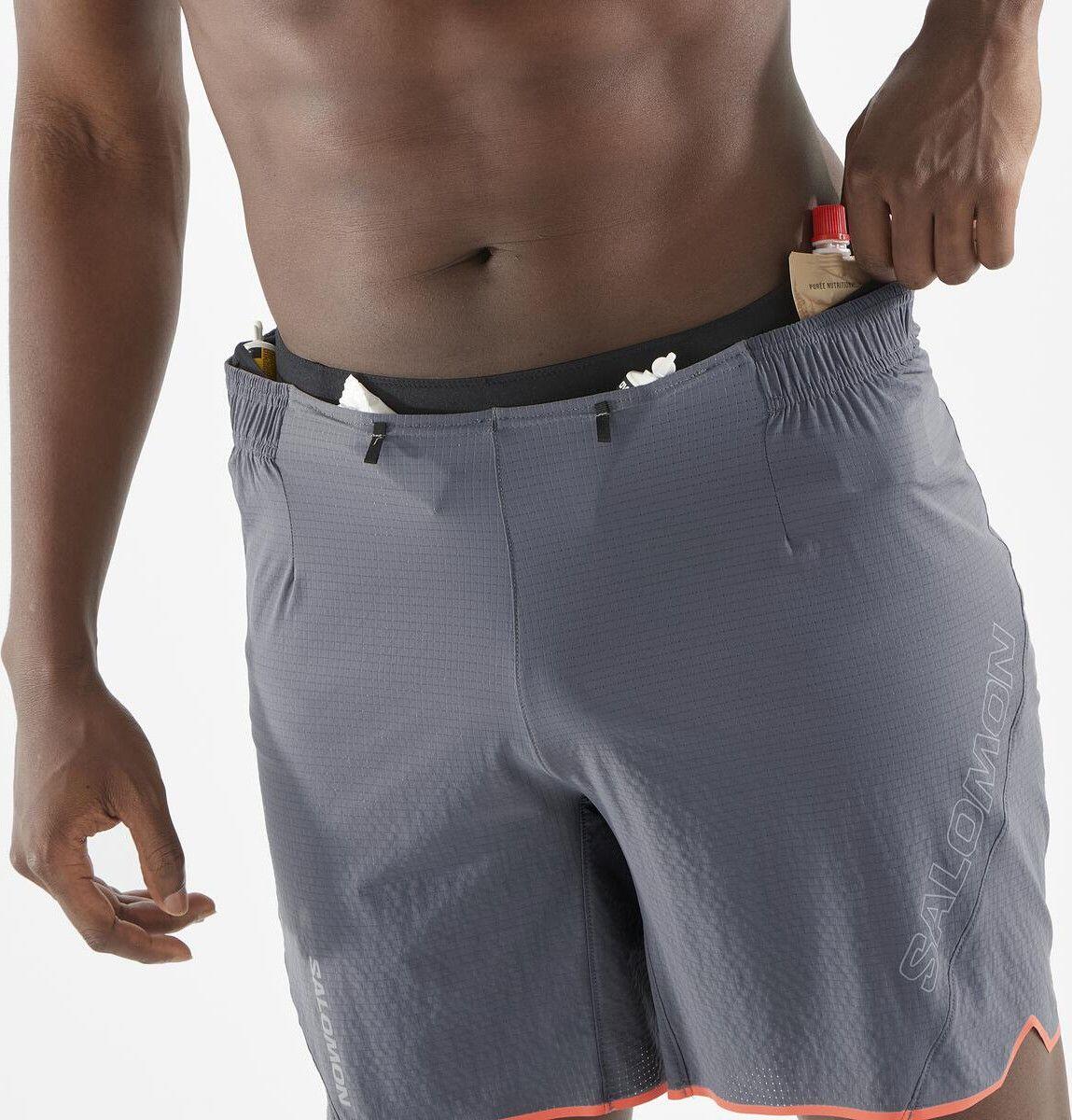 Short Salomon Sense Aero 7in Gris Homme 4/5
