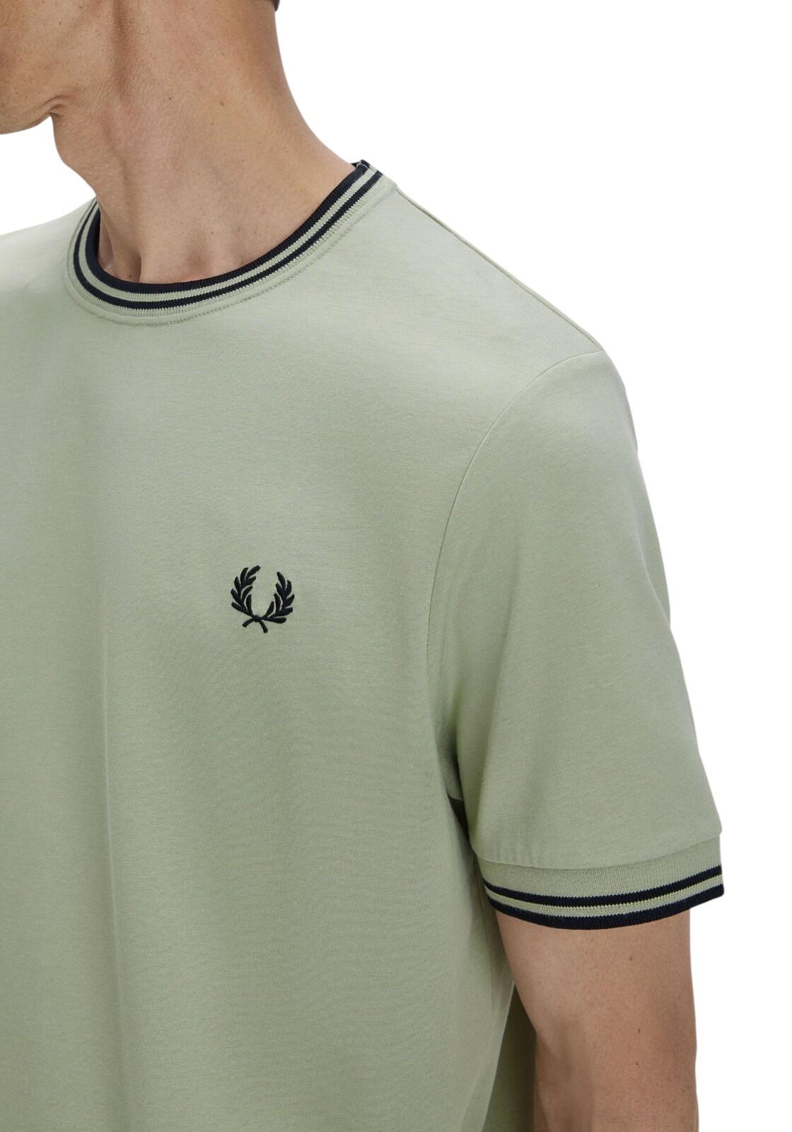 T-shirt met korte mouwen Fred perry model Twin Tipped T-Shirt voor mannen 4/4