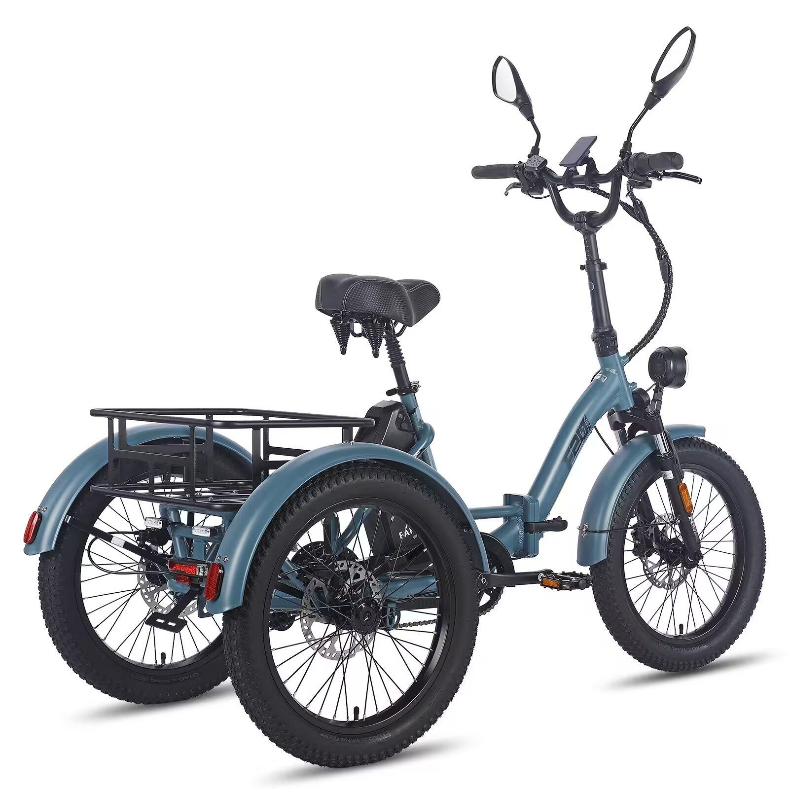 Trike cargo électrique pliant City Cycling Unisex 250W 48V 20Ah IPX5 F20 Mate 2/6