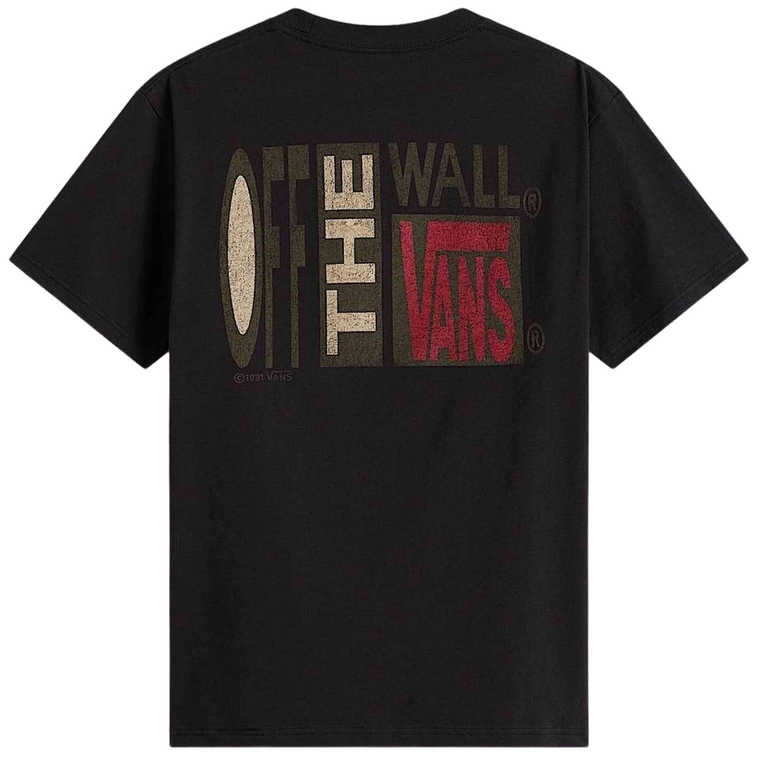 T-shirt Vans modèle Stretch Stack Crackle SS Tee Black pour homme 2/2