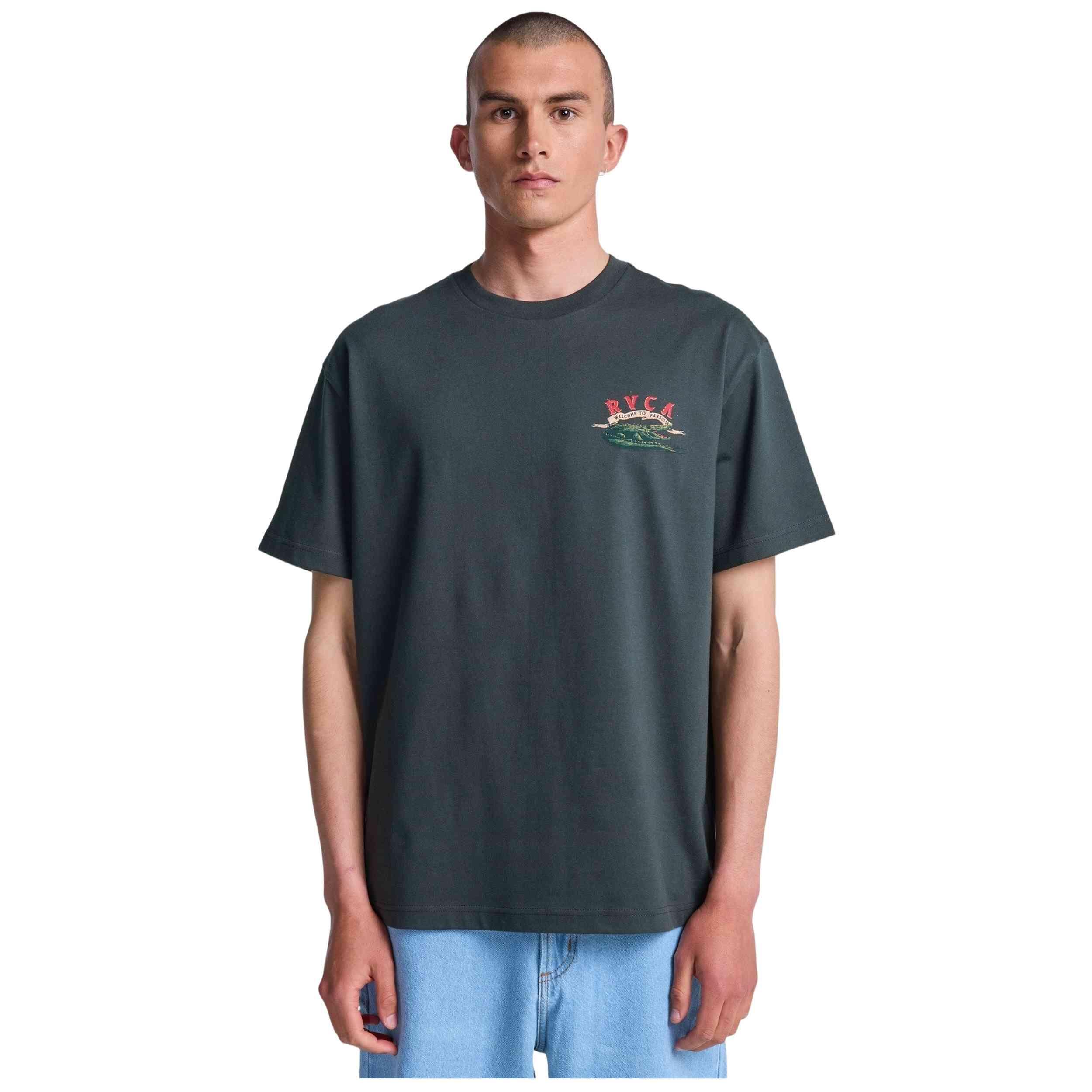 T-shirt met korte mouwen Rvca model Welcome To RVCA voor mannen 3/5