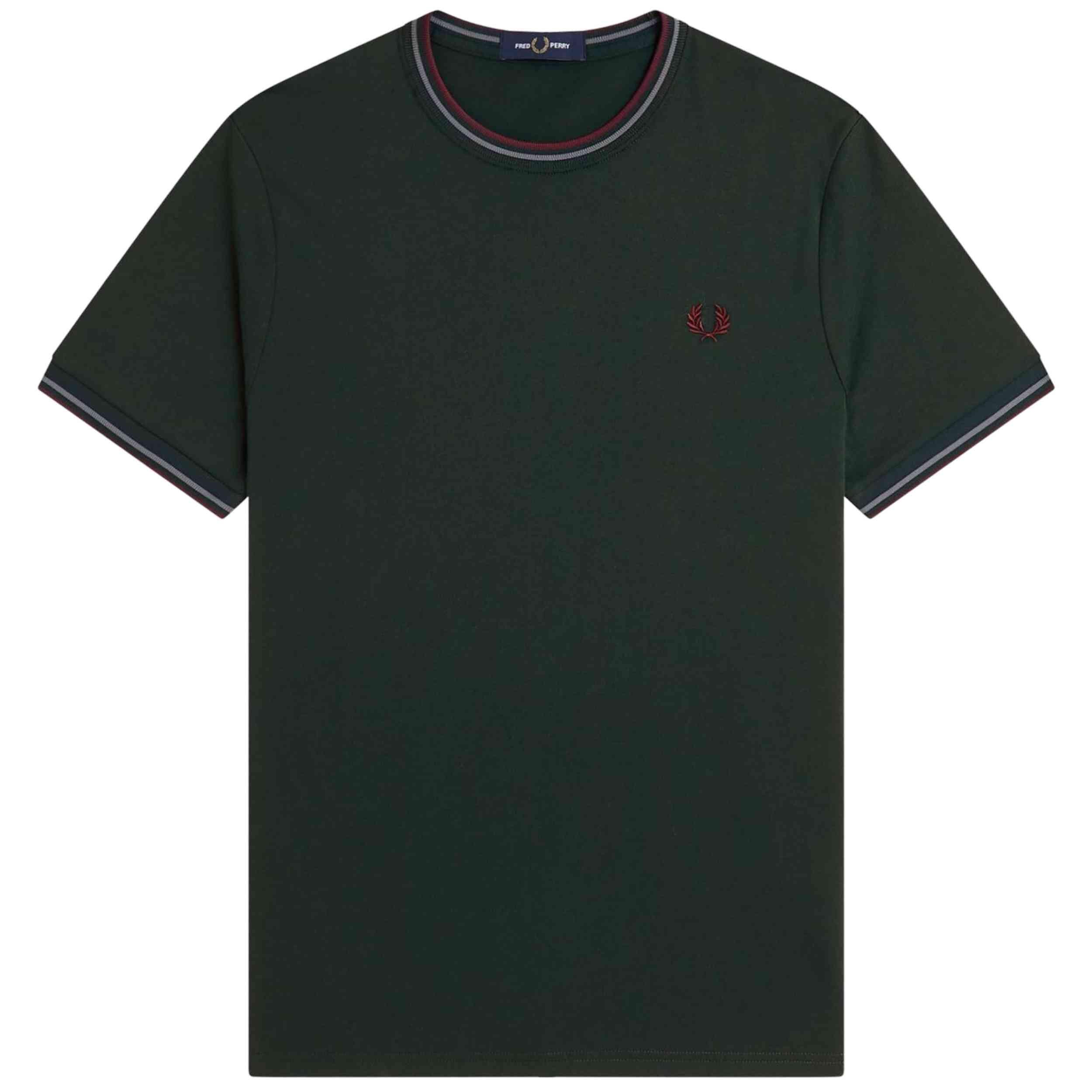 T-shirt met korte mouwen Fred perry model CAMISETA CON EL RIBETE CON voor mannen 5/5