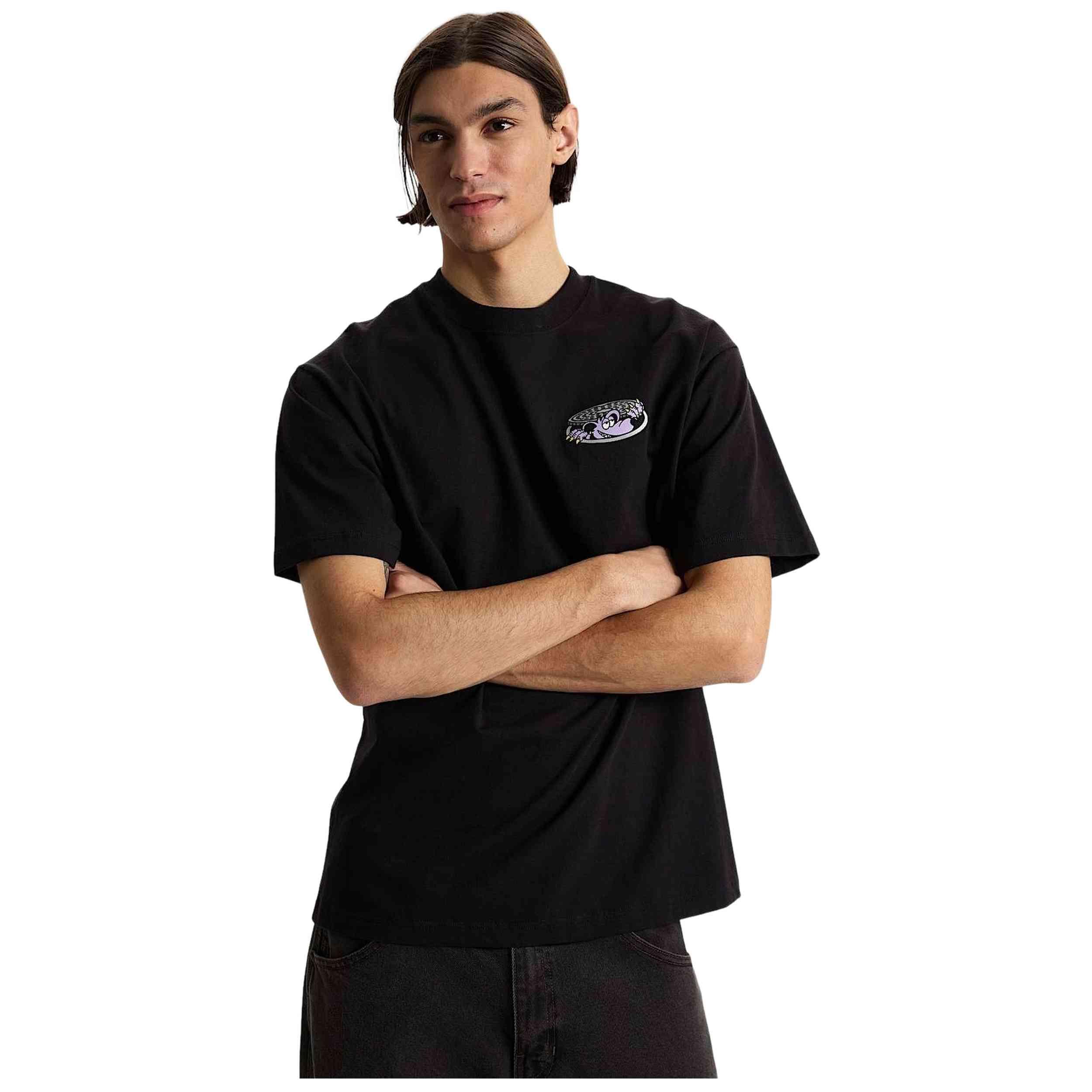 T-shirt Vans modèle Downside SS Tee Black pour homme 3/5